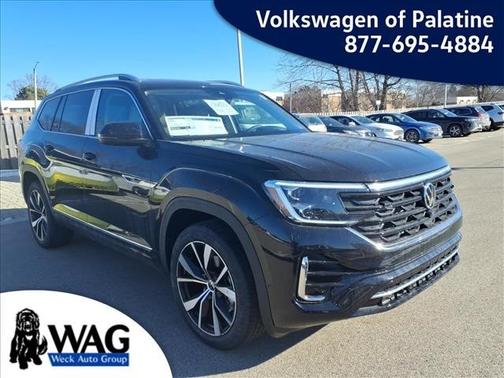 Deep Black Pearl 2026 Volkswagen Atlas 2.0T SEL Premium R-Line 4MOTION