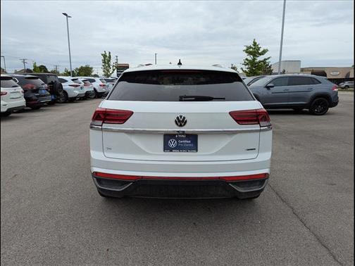 Pure White 2023 Volkswagen Atlas Cross Sport 2.0T SE w/Technology 4MOTION