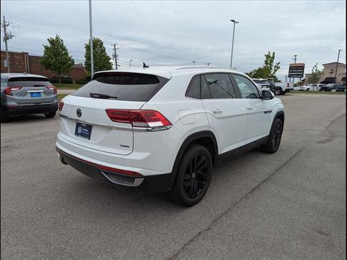 Pure White 2023 Volkswagen Atlas Cross Sport 2.0T SE w/Technology 4MOTION