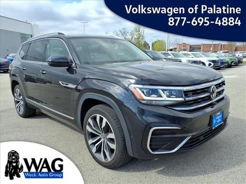 Deep Black Pearl 2023 Volkswagen Atlas 3.6L SEL Premium