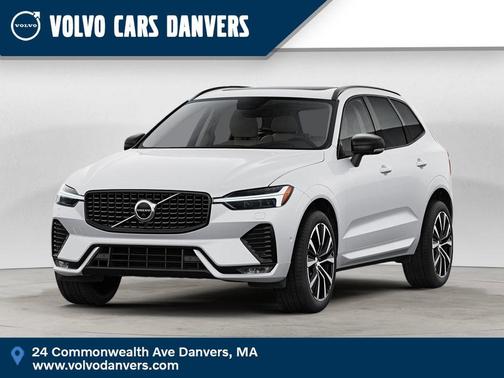 Crystal White 2023 Volvo XC60 B5 Plus Dark Theme