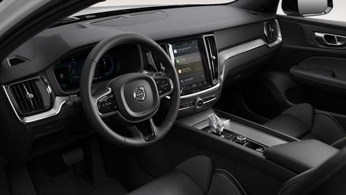 Crystal White Metallic 2024 Volvo S60 B5 Plus Black Edition