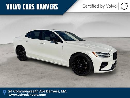 Crystal White Metallic 2024 Volvo S60 B5 Plus Black Edition