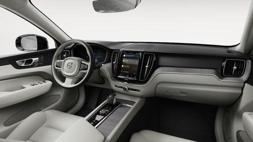 Crystal White 2024 Volvo XC60 B5 Plus Dark Theme