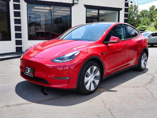 Red Multi-Coat 2023 Tesla Model Y Long Range Dual Motor All-Wheel Drive