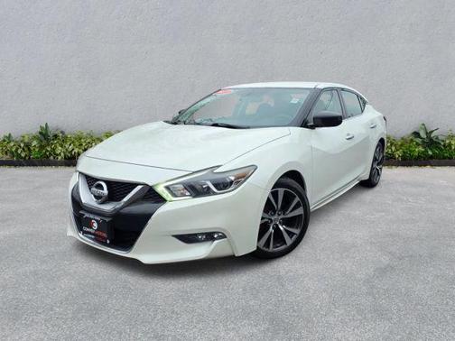 Pearl White 2017 Nissan Maxima 3.5 S