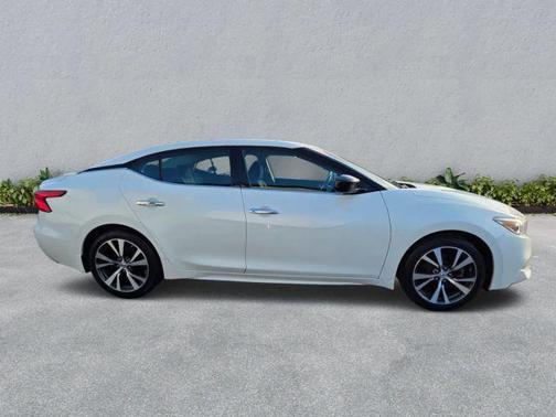 Pearl White 2017 Nissan Maxima 3.5 S