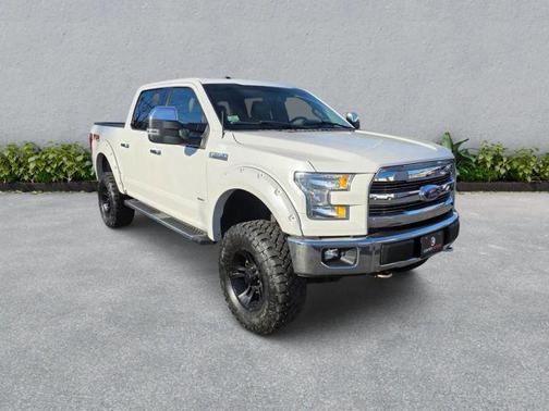 White Platinum Clearcoat Metallic 2016 Ford F-150 Lariat