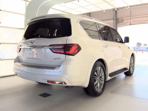 Moonstone White 2021 INFINITI QX80 Luxe