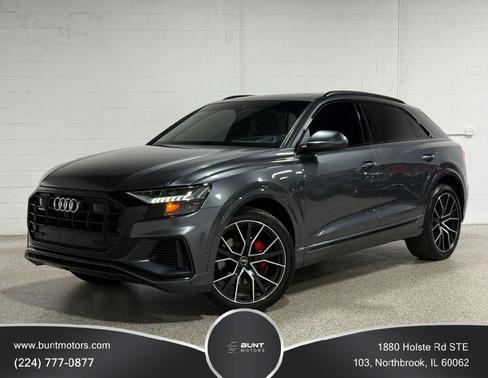 Gray 2021 Audi Q8 55 Prestige