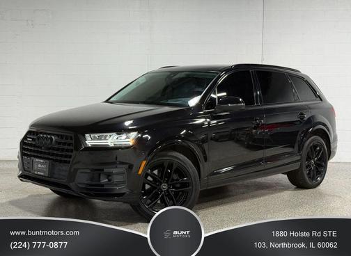 Black 2018 Audi Q7 3.0T Prestige