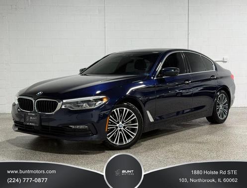 Blue 2017 BMW 540 xDrive