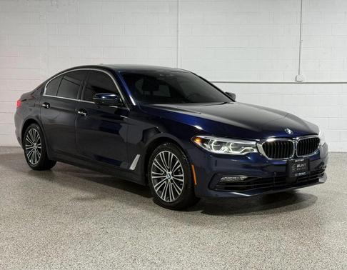 Blue 2017 BMW 540 xDrive