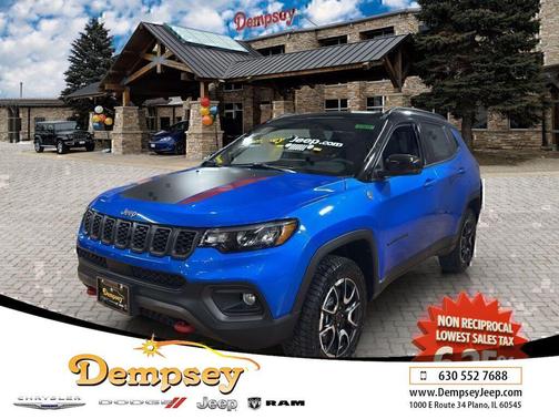 Hydro Blue Pearlcoat 2026 Jeep Compass Trailhawk