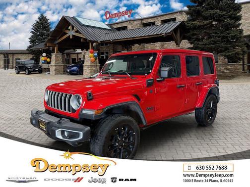 Firecracker Red Clearcoat 2025 Jeep Wrangler 4xe Sahara