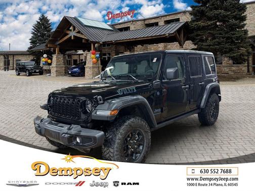 Black Clearcoat 2025 Jeep Wrangler 4xe Willys
