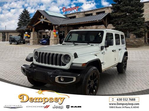 Bright White Clearcoat 2025 Jeep Wrangler 4xe Sahara