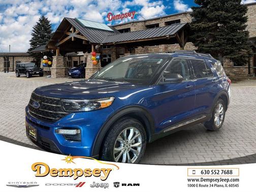 Atlas Blue Metallic 2021 Ford Explorer XLT