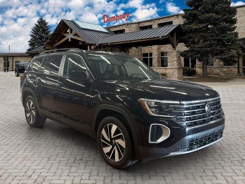 deep black pearl 2026 Volkswagen Atlas 2.0T SE w/Technology