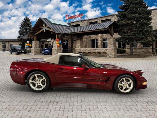 Dark Cherry Red Metallic 2003 Chevrolet Corvette 50th Anniversary Edition