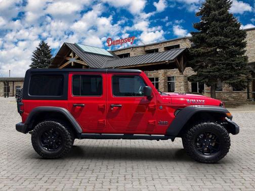 Firecracker Red Clearcoat 2025 Jeep Wrangler 4xe Willys