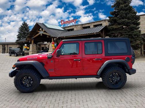 Firecracker Red Clearcoat 2025 Jeep Wrangler 4xe Willys