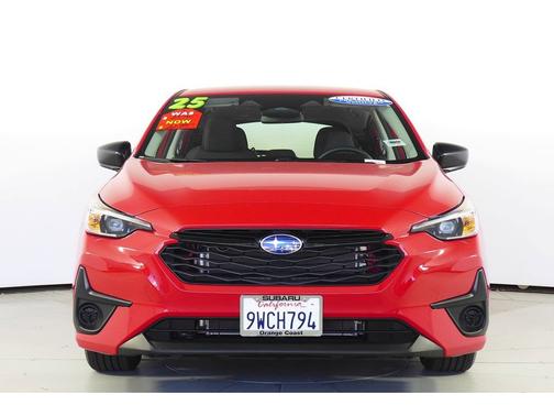 Red 2025 Subaru Impreza Base