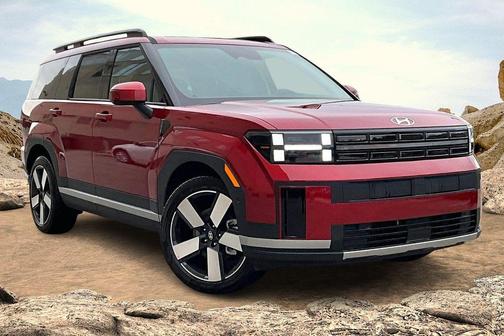 Red 2026 Hyundai SANTA FE HEV Limited