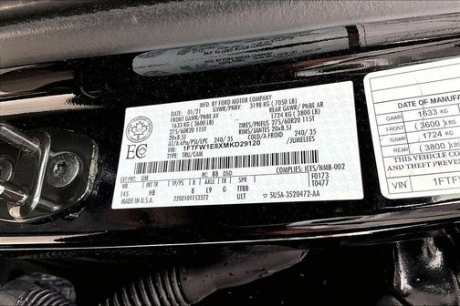 Black 2021 Ford F-150 Lariat