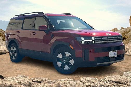 Red 2026 Hyundai SANTA FE HEV SEL