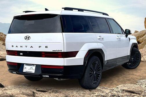 White 2025 Hyundai SANTA FE HEV Calligraphy