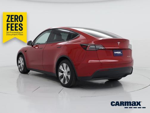 Red 2022 Tesla Model Y Long Range