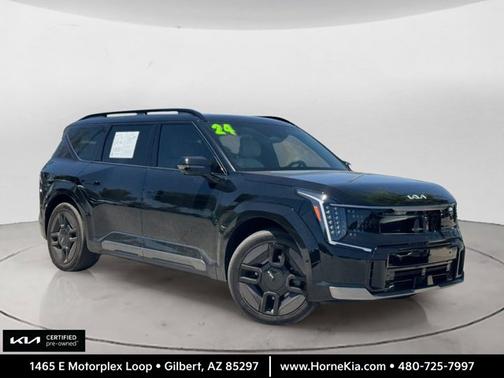 Aurora Black Pearl 2024 Kia EV9 GT-Line