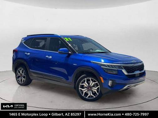 Neptune Blue 2021 Kia Seltos SX