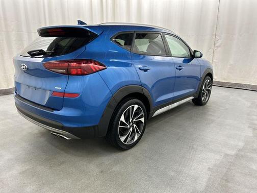 Aqua Blue 2021 Hyundai TUCSON Sport