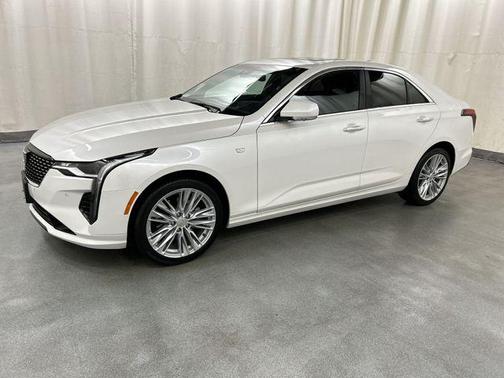 Crystal White Tricoat 2025 Cadillac CT4 Premium Luxury RWD