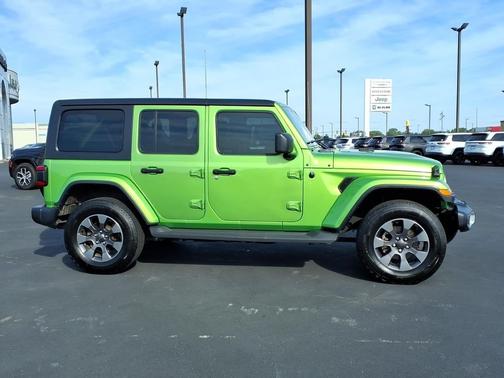 Green 2019 Jeep Wrangler Unlimited Sahara