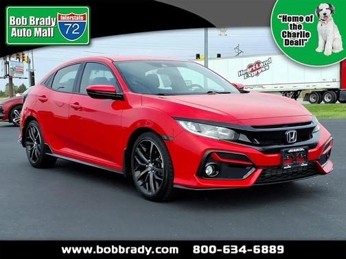 Red 2021 Honda Civic Sport