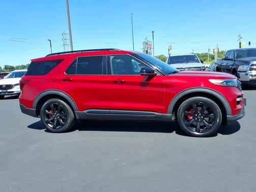 Red 2020 Ford Explorer ST