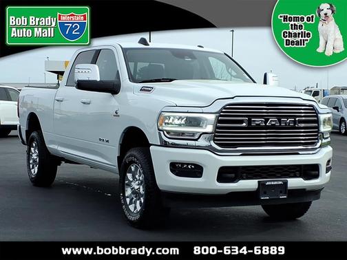 White 2024 RAM 2500 Laramie Crew Cab 4x4 6'4' Box