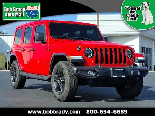 Red 2023 Jeep Wrangler 4-Door Sahara Altitude 4x4