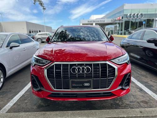 Progressive Red 2025 Audi Q3 45 S line Premium
