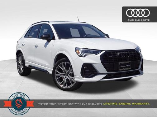 Glacier White Metallic 2025 Audi Q3 45 S line Premium