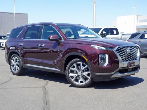 Burgundy 2020 Hyundai PALISADE SEL
