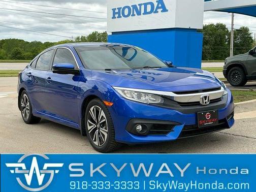 Aegean Blue Metallic 2017 Honda Civic EX-L Navi