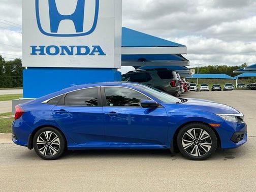 Aegean Blue Metallic 2017 Honda Civic EX-L Navi