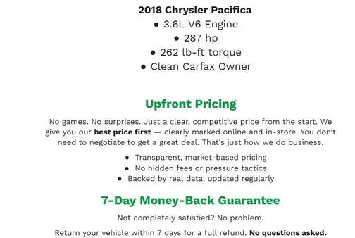 2018 Chrysler Pacifica Touring-L
