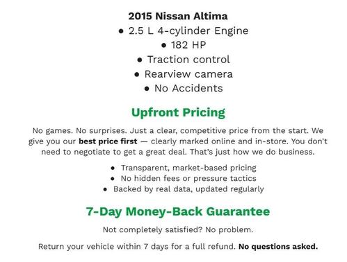 2015 Nissan Altima 2.5 SV