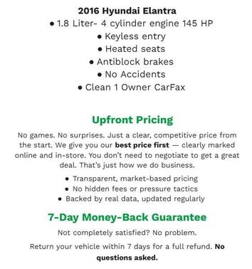 2016 Hyundai ELANTRA Limited