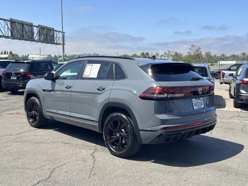 Pure Gray 2025 Volkswagen Atlas Cross Sport 2.0T SEL R-Line Black